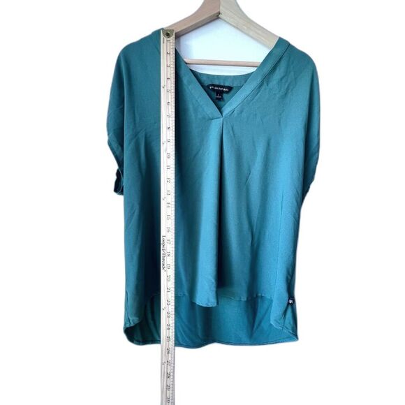 Banana Republic green emerald women's sleeveless blouse top comfortable size L.‎ - Picture 3 of 9